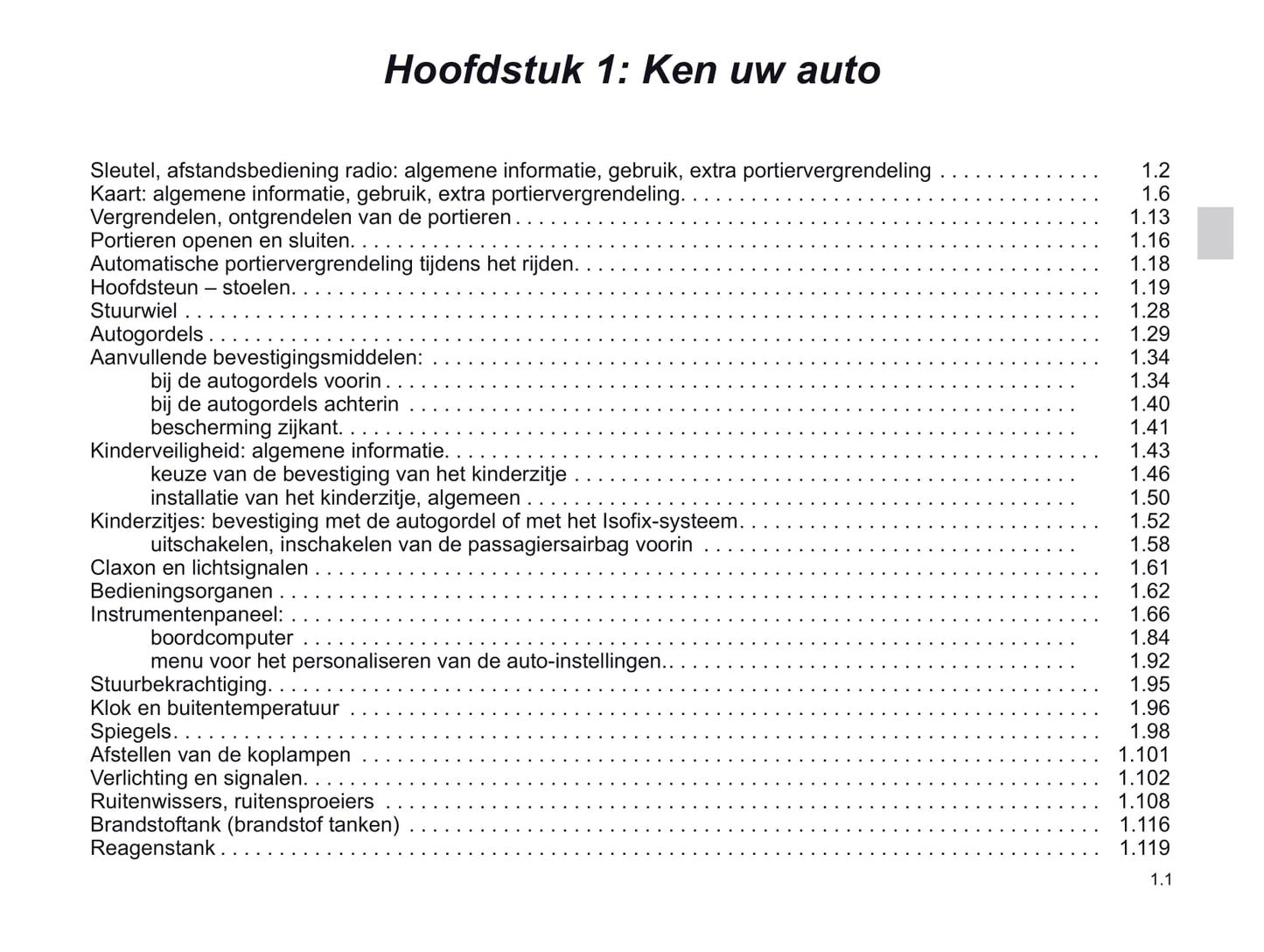 2020-2021 Renault Mégane Owner's Manual | Dutch
