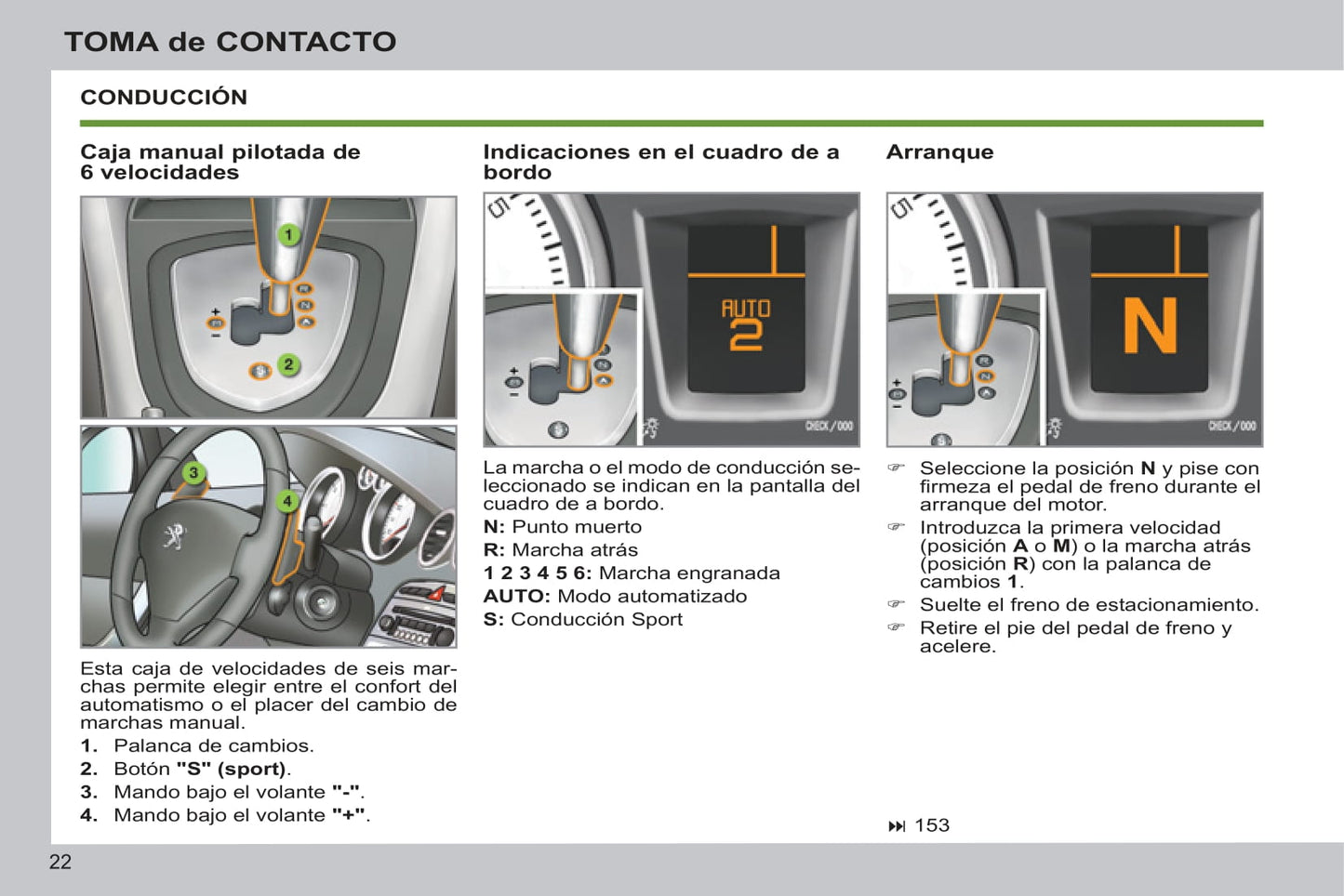 2012-2014 Peugeot 308 Bedienungsanleitung | Spanisch