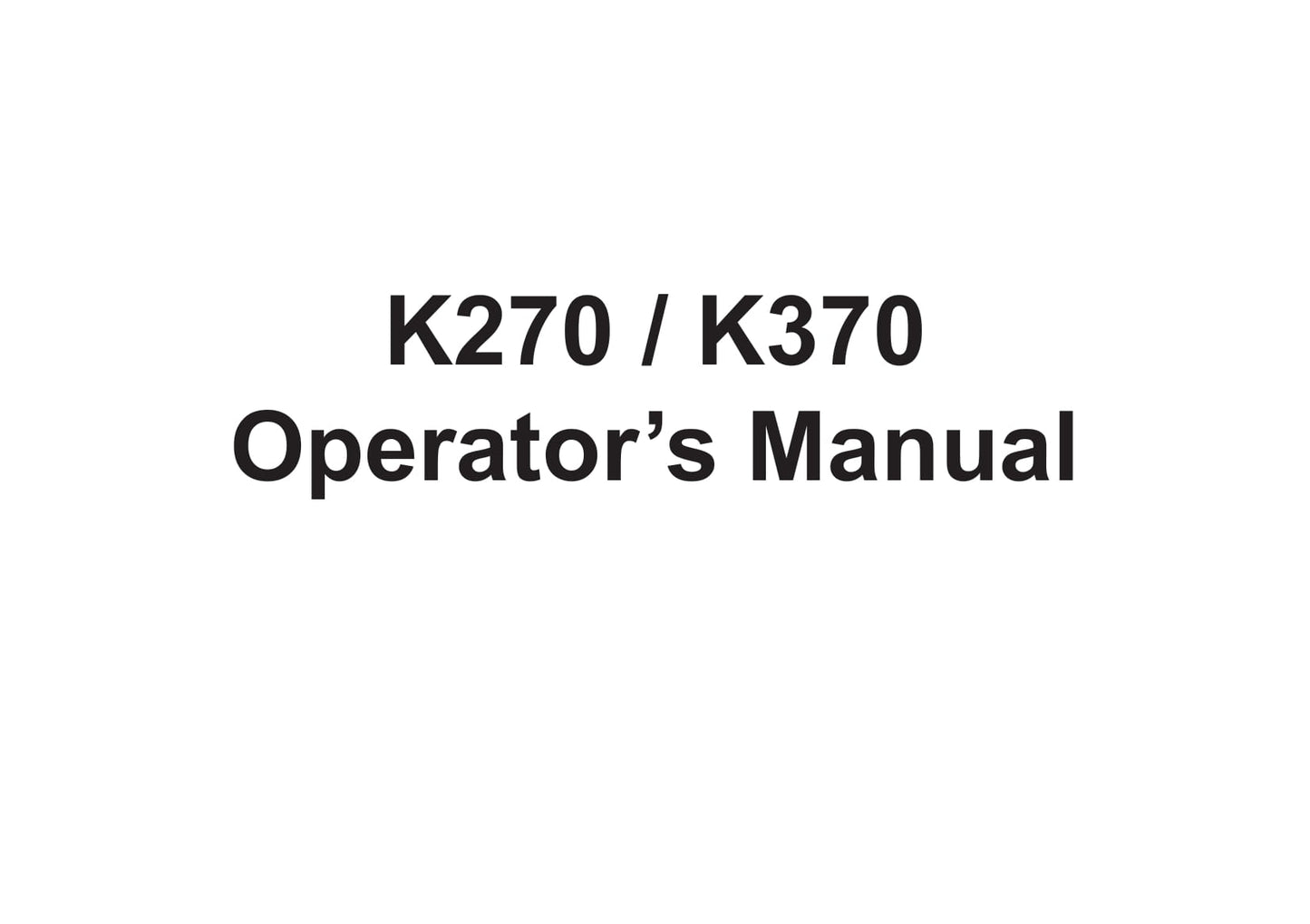 2013-2019 Kenworth K270/K370 Owner's Manual | English