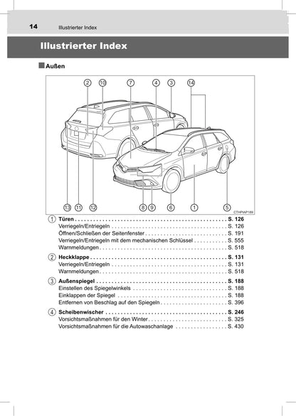 2016-2017 Toyota Auris Hybrid Touring Sports Owner's Manual | German