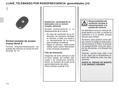 2020-2021 Renault Master Bedienungsanleitung | Spanisch