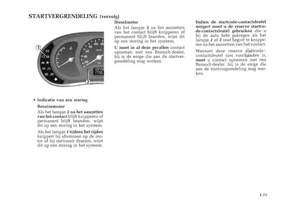 1998-1999 Renault Kangoo Owner's Manual | Dutch