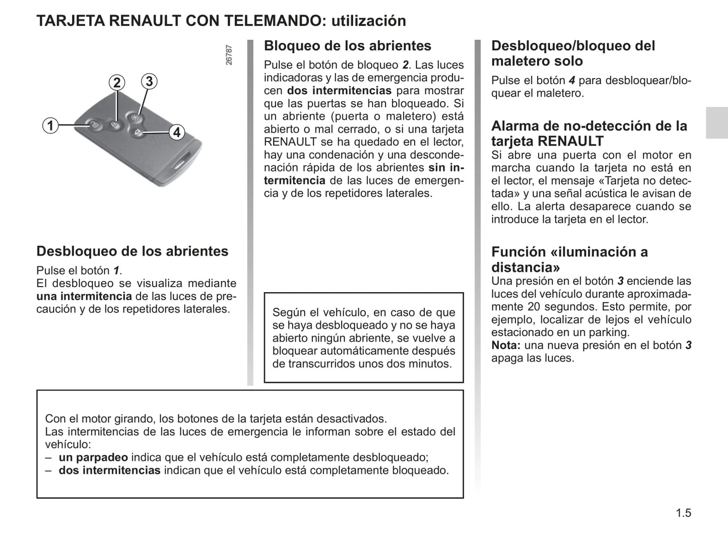 2018-2019 Renault Captur Owner's Manual | Spanish