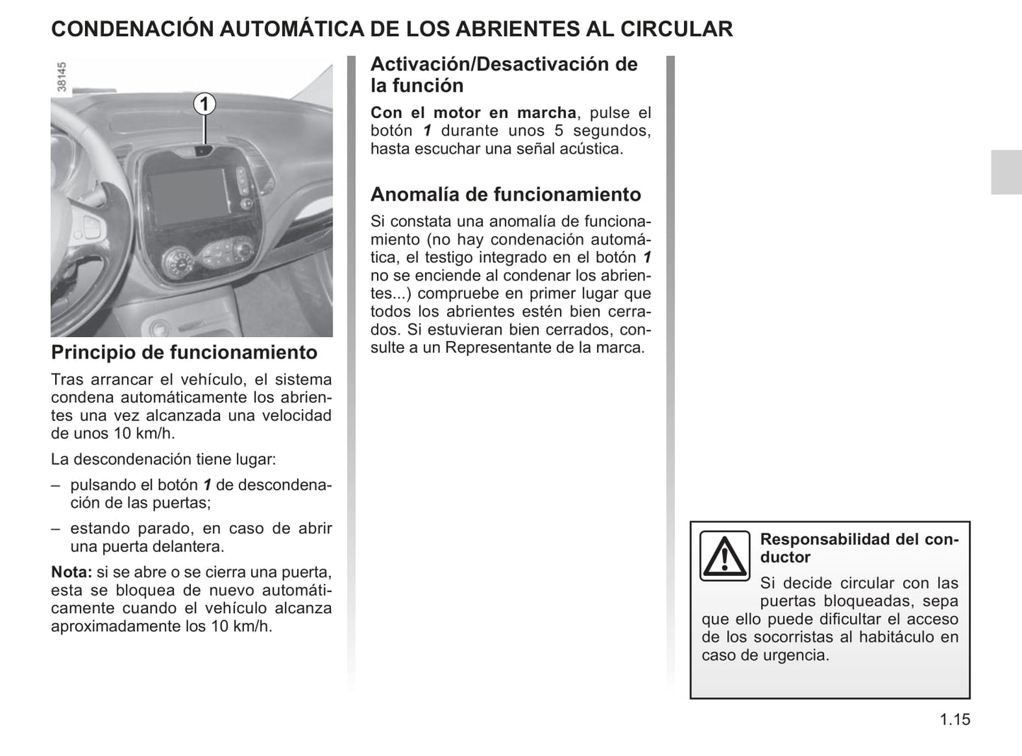 2018-2019 Renault Captur Gebruikershandleiding | Spaans