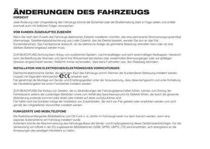 2016-2017 Fiat Doblò Owner's Manual | German