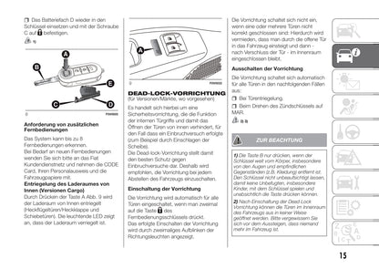 2016-2017 Fiat Doblò Owner's Manual | German