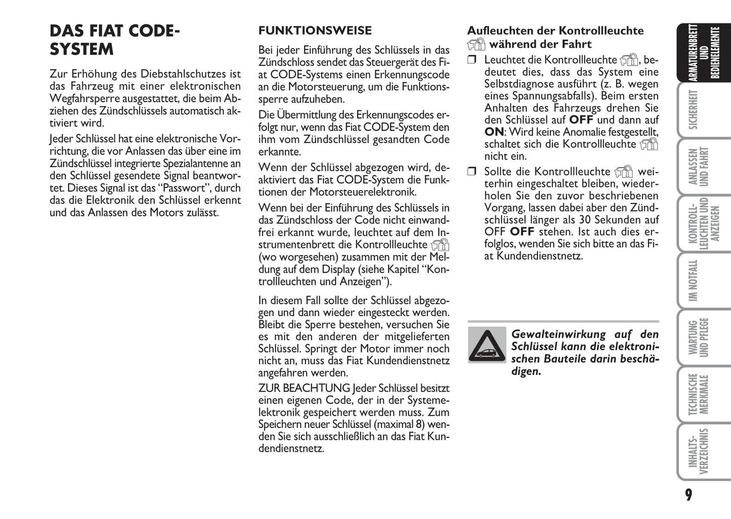 2009-2010 Fiat Croma Gebruikershandleiding | Duits