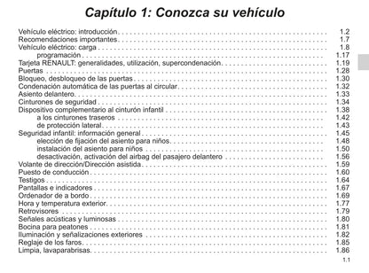 2018-2019 Renault Zoe Bedienungsanleitung | Spanisch