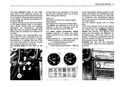 1973 BMW Bavaria Gebruikershandleiding | Engels
