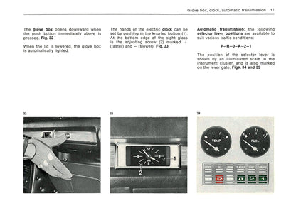 1973 BMW Bavaria Bedienungsanleitung | Englisch