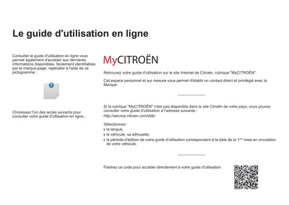 2015-2016 Citroën C3 Owner's Manual | French