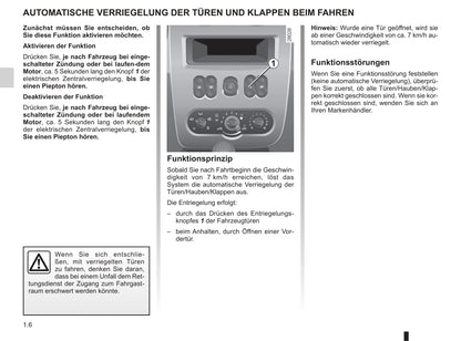 2008-2012 Dacia Sandero Bedienungsanleitung | Deutsch