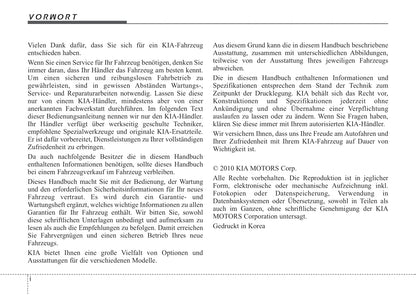 2007-2008 Kia Sorento Bedienungsanleitung | Deutsch