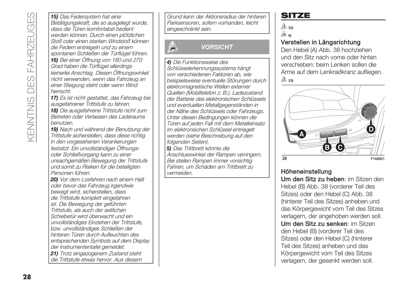 2021-2022 Fiat Ducato Bedienungsanleitung | Deutsch