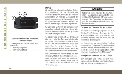 2017-2019 Jeep Compass Gebruikershandleiding | Duits