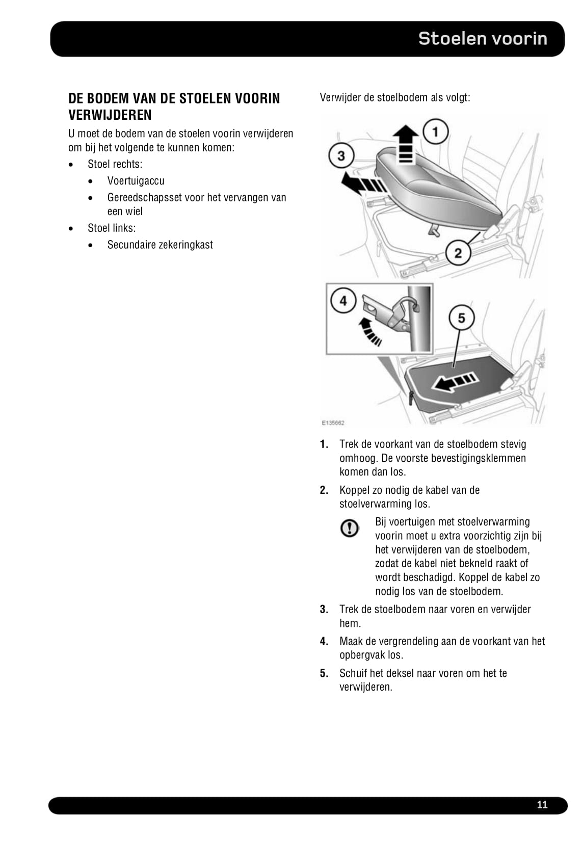2011-2012 Land Rover Defender Owner's Manual | Dutch