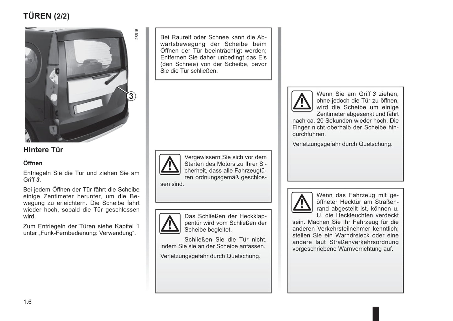 2011-2012 Renault Kangoo Be Bop Owner's Manual | German