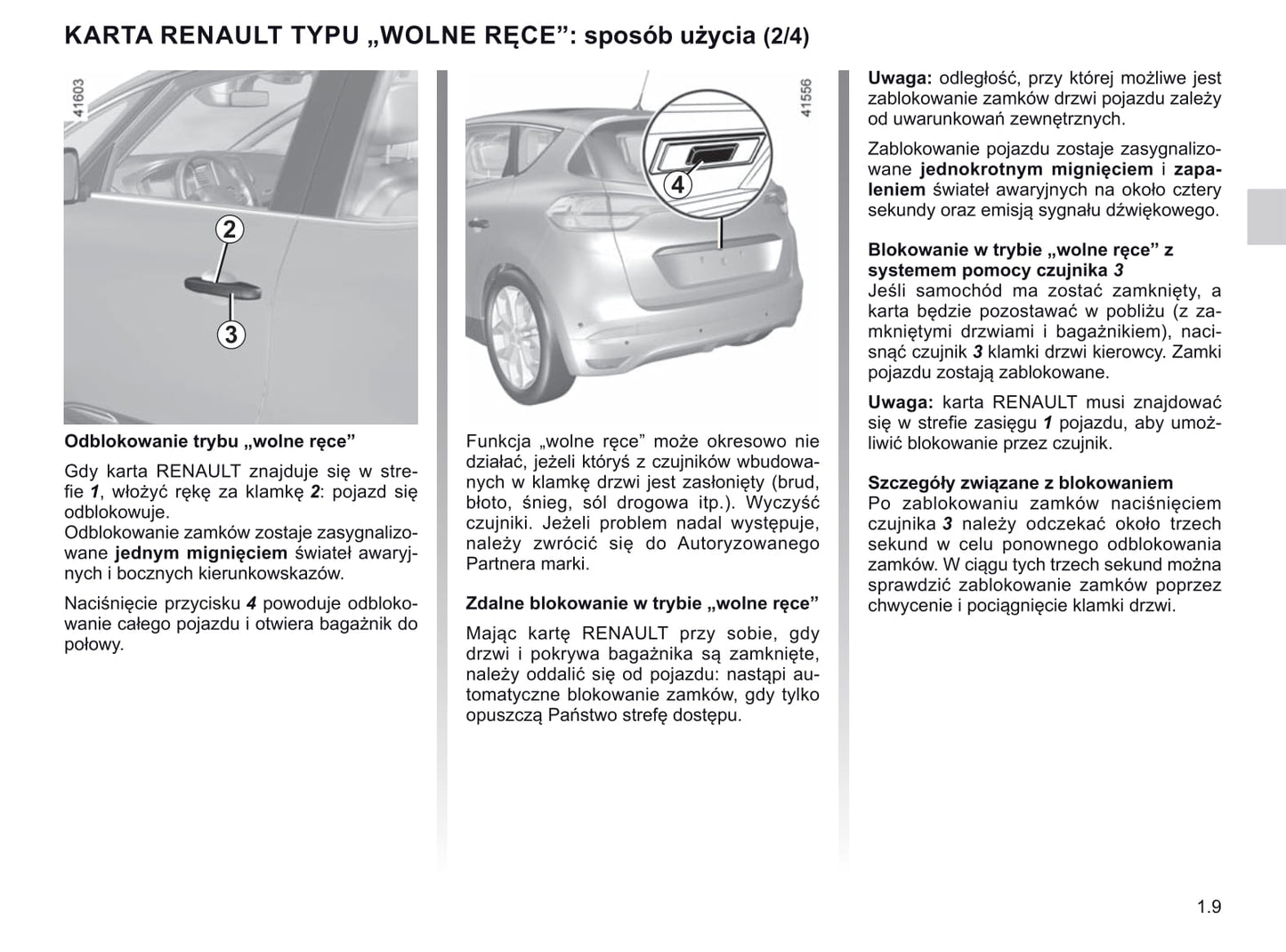 2016-2020 Renault Scenic Manuel du propriétaire | Polonais