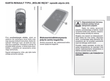 2019-2020 Renault Scénic Owner's Manual | Polish