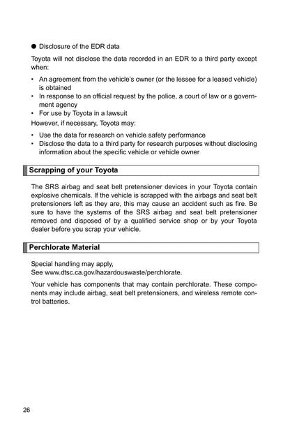 2011-2016 Toyota Prius Manuel du propriétaire | Anglais