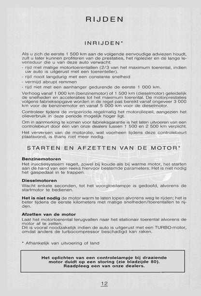1998-1999 Citroën Evasion Gebruikershandleiding | Nederlands