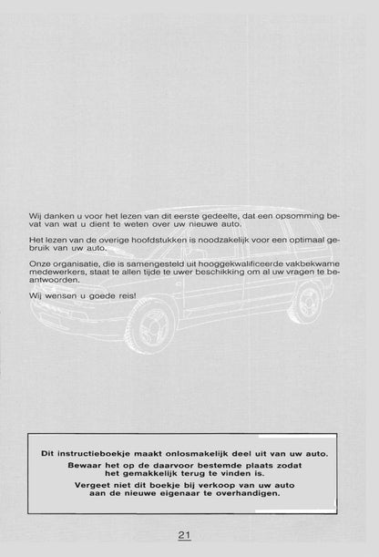 1998-1999 Citroën Evasion Gebruikershandleiding | Nederlands