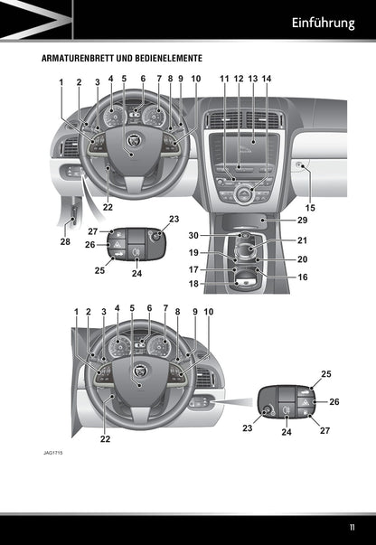 2011-2015 Jaguar XK Gebruikershandleiding | Duits