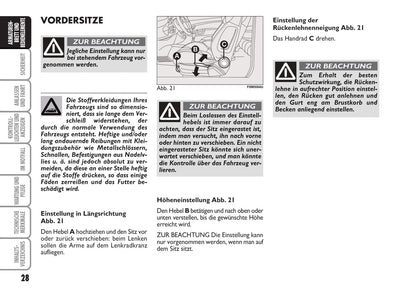 2008-2010 Abarth Grande Punto Owner's Manual | German