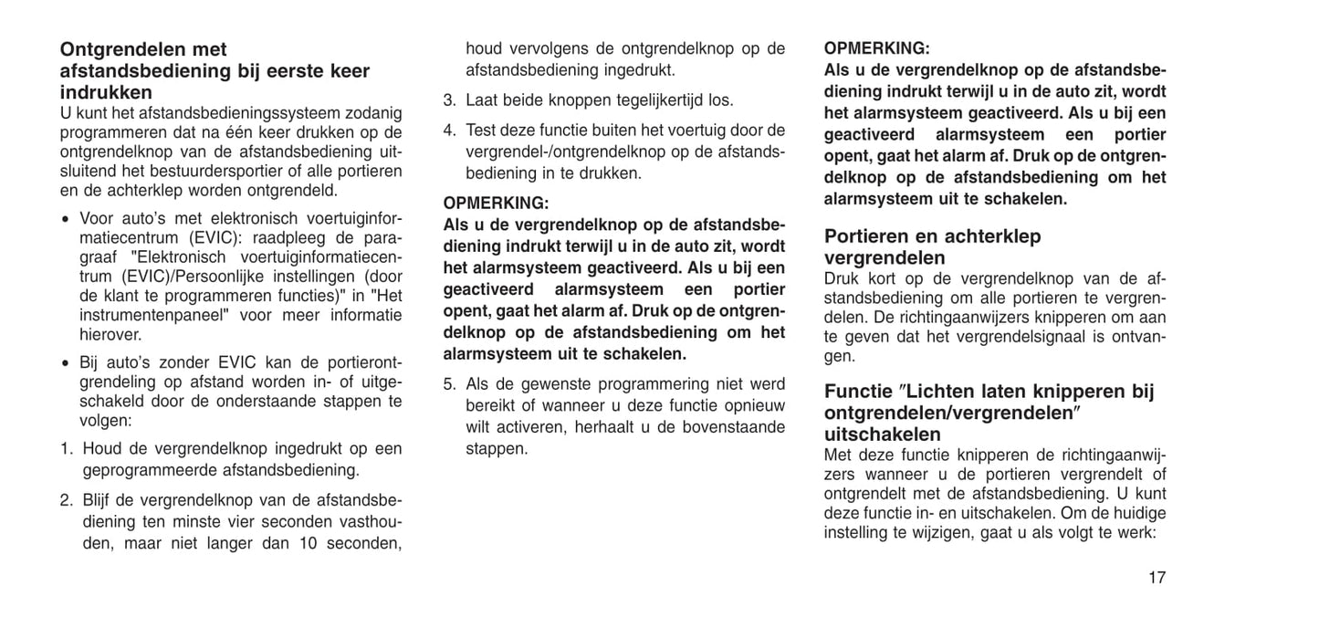 2015-2016 Jeep Wrangler Gebruikershandleiding | Nederlands