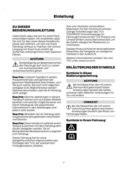 2011-2013 Ford Kuga Bedienungsanleitung | Deutsch
