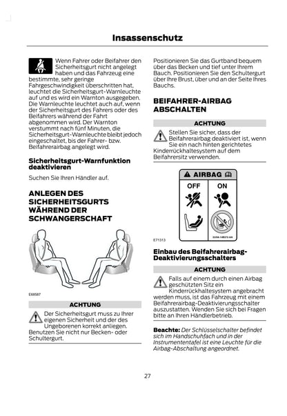 2011-2013 Ford Kuga Owner's Manual | German