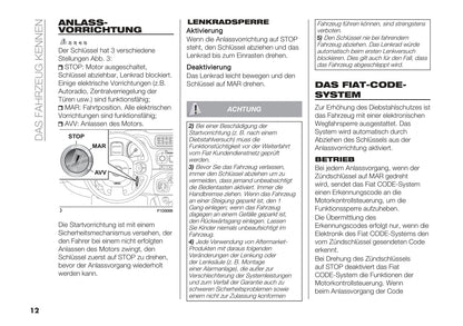 2018-2019 Fiat Panda Owner's Manual | German