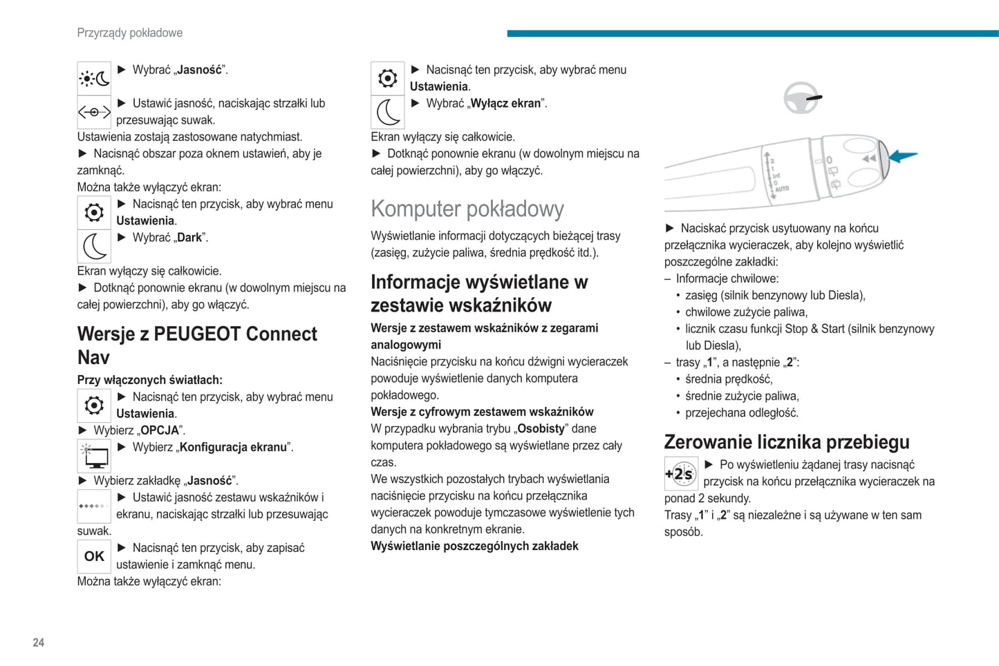 2021-2022 Peugeot 208/e-208 Owner's Manual | Polish