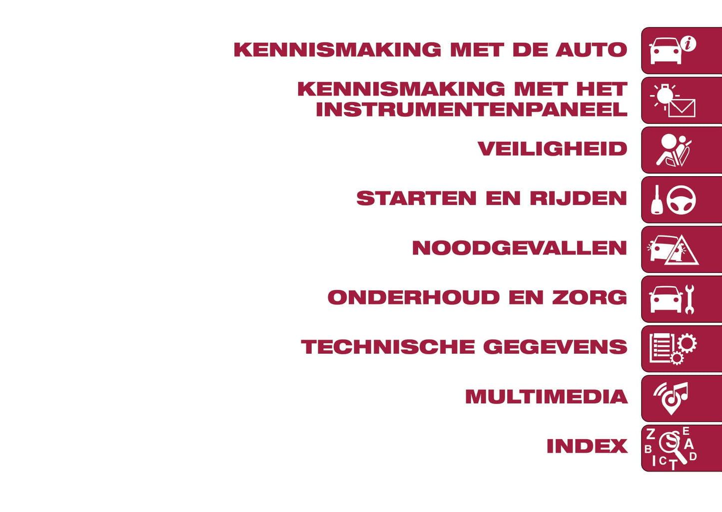2016-2017 Fiat Tipo 5 Doors Gebruikershandleiding | Nederlands