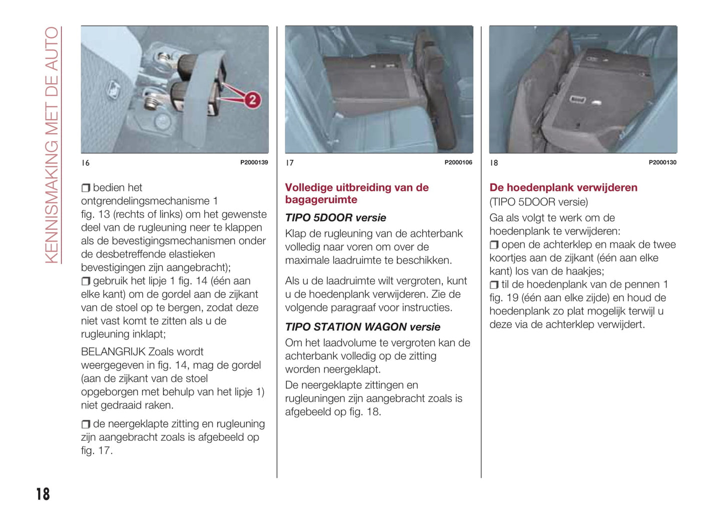 2016-2017 Fiat Tipo 5 Doors Gebruikershandleiding | Nederlands