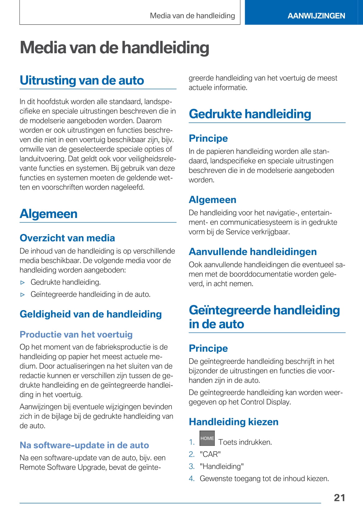2020-2021 BMW 8 Series Bedienungsanleitung | Niederländisch