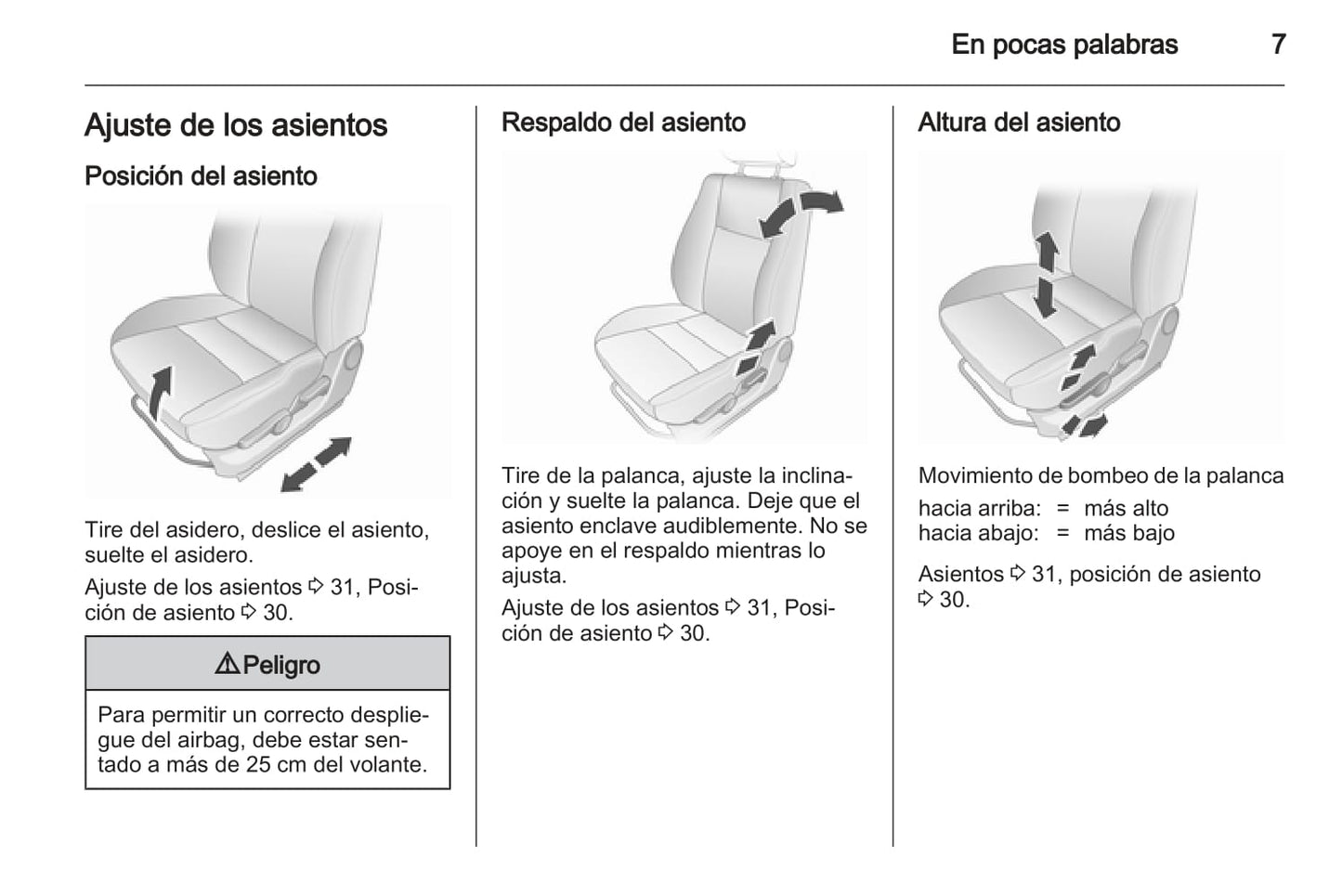 2008-2015 Opel Agila Owner's Manual | Spanish