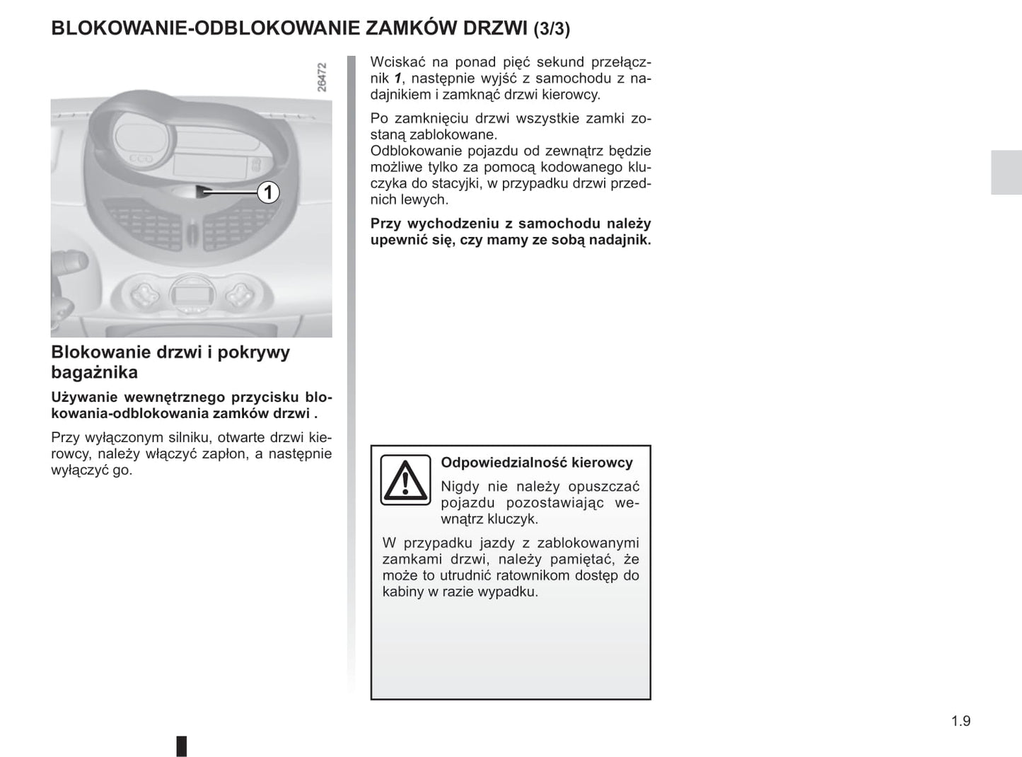 2013-2014 Renault Twingo Bedienungsanleitung | Polnisch