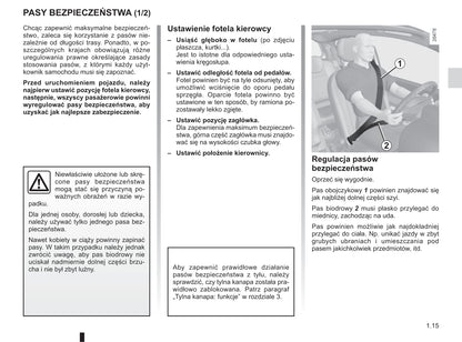 2013-2014 Renault Twingo Owner's Manual | Polish