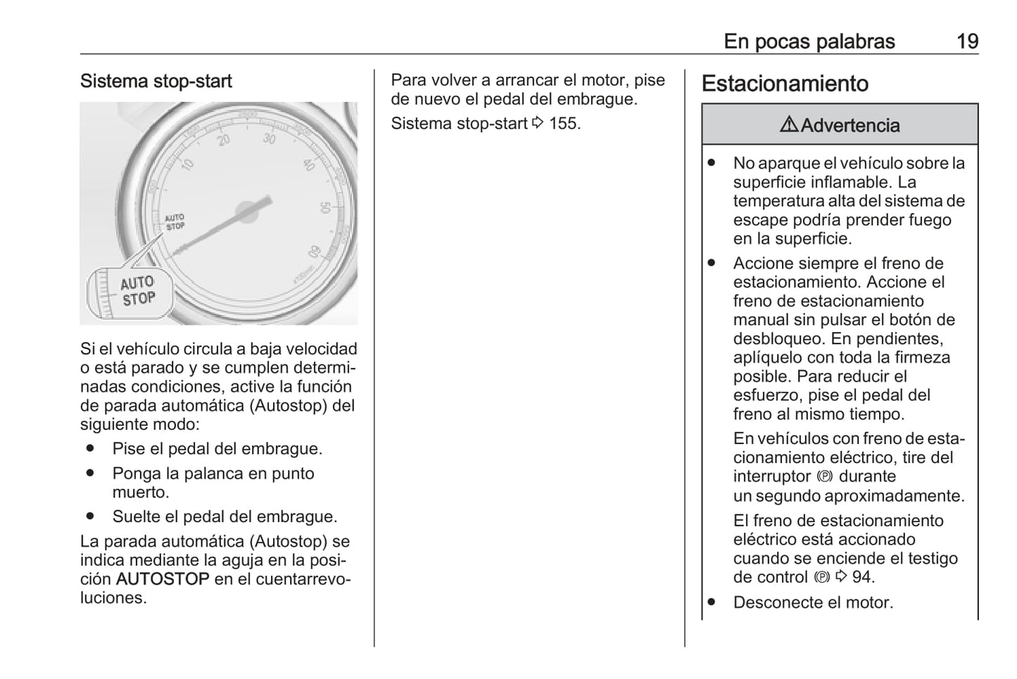 2015-2018 Opel Astra/Astra GTC Owner's Manual | Spanish