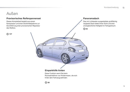 2011-2012 Peugeot 208 Owner's Manual | German