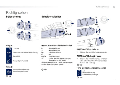 2011-2012 Peugeot 208 Owner's Manual | German