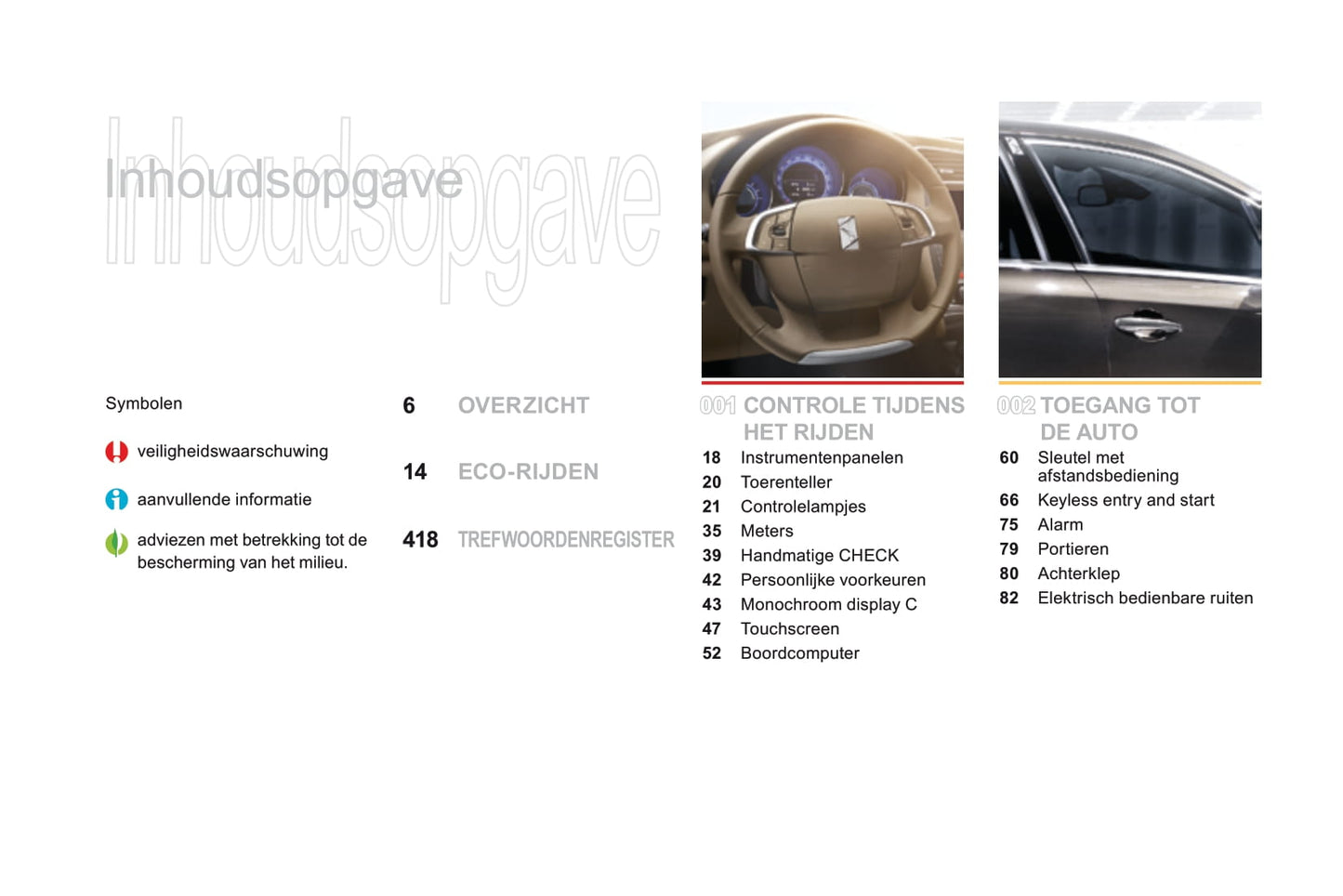 2015 DS Automobiles DS4 Gebruikershandleiding | Nederlands