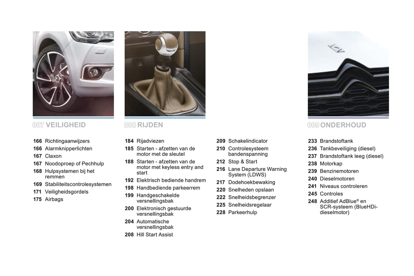 2015 DS Automobiles DS4/DS 4 Owner's Manual | Dutch