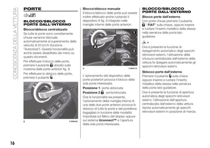 2018-2020 Fiat 500X Libertto Manuel du propriétaire | Italien