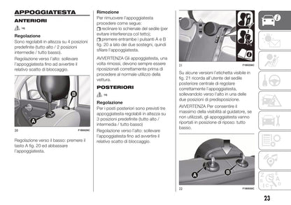 2019-2020 Fiat 500X Owner's Manual | Italian