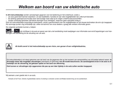 2018-2019 Renault Zoe Gebruikershandleiding | Nederlands