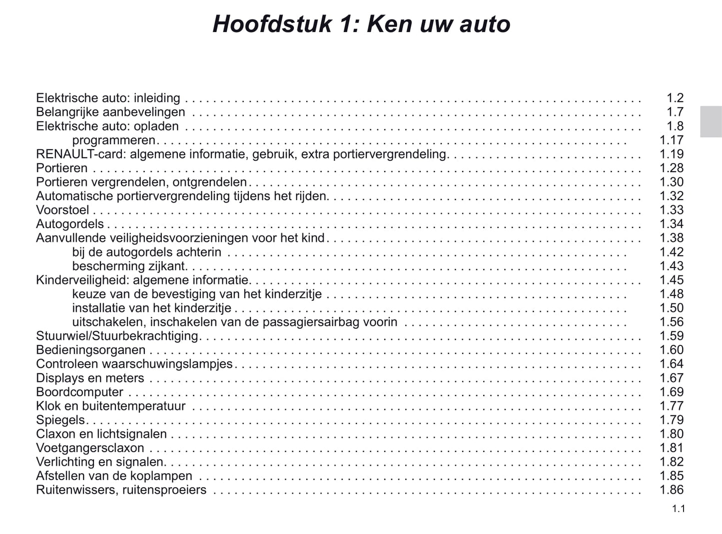 2018-2019 Renault Zoe Gebruikershandleiding | Nederlands