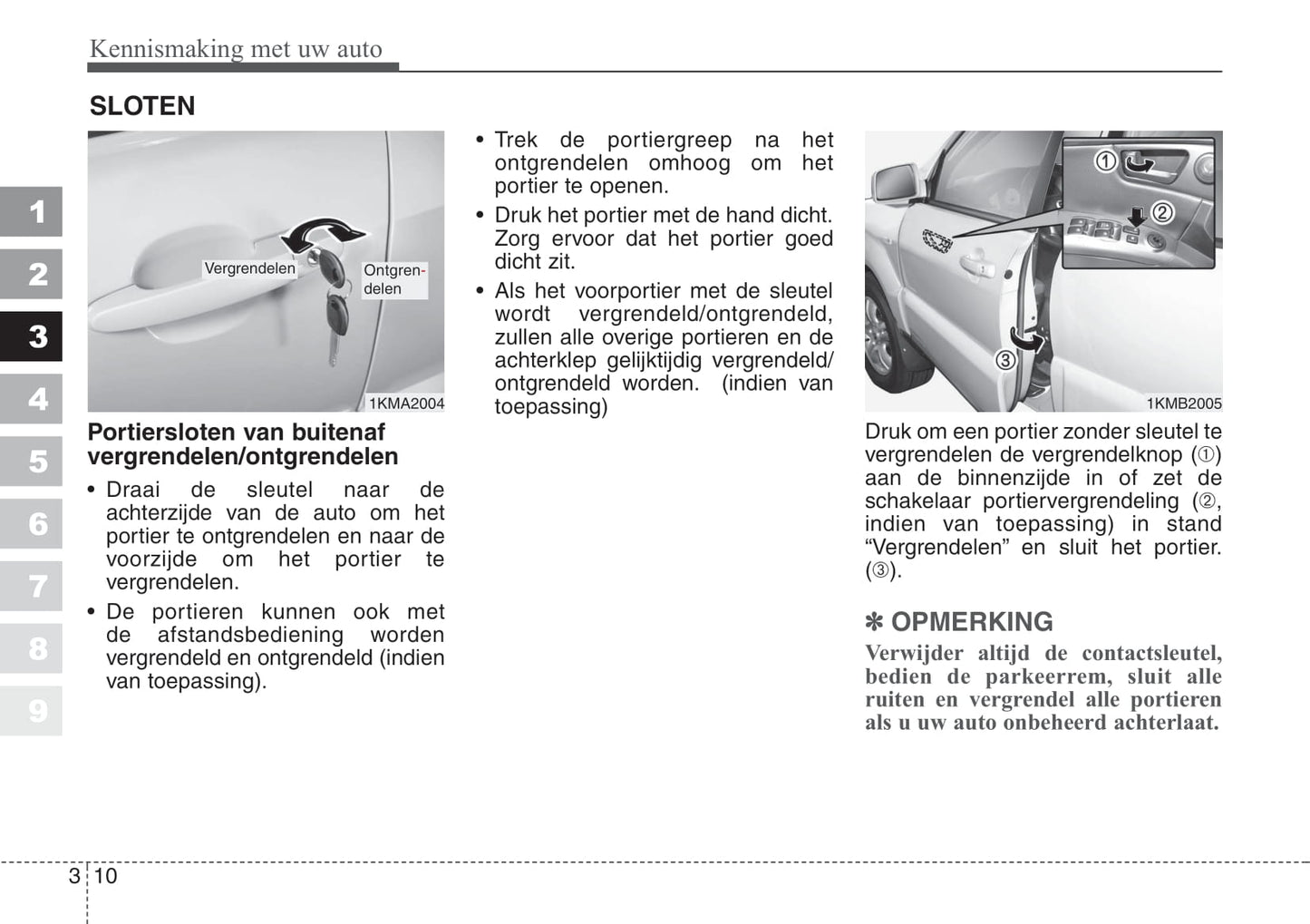 2008-2009 Kia Sportage Gebruikershandleiding | Nederlands