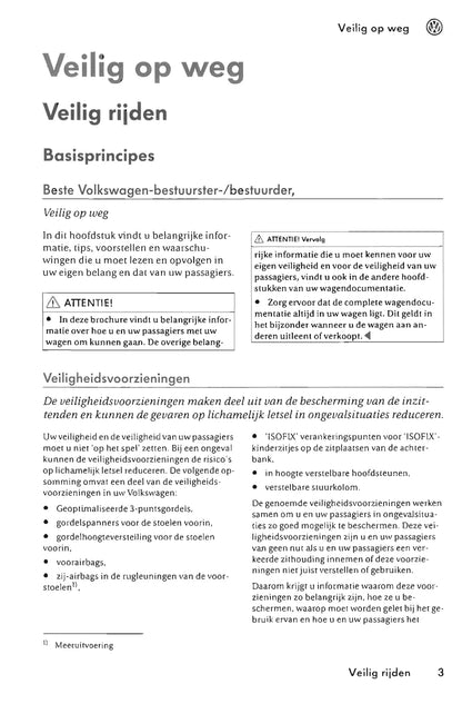 2005-2011 Volkswagen Fox Bedienungsanleitung | Niederländisch